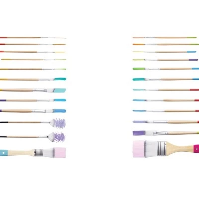 24pc Artist Paintbrush Set - Mondo Llama™ - Image 6