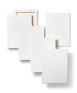 6pk 9"x12" Stretched Canvas White - Mondo Llama™