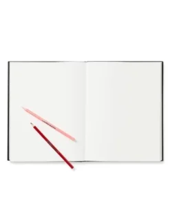 108pg Blank Hardbound Sketchbook 8.5"x11" Black - Mondo Llama™