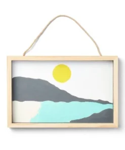 DIY Blank Rectangle Hanging Sign Unfinished Craft - Mondo Llama™