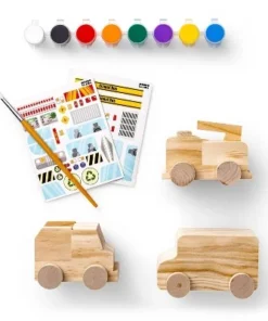 Paint-Your-Own Wooden Vehicles - Mondo Llama™