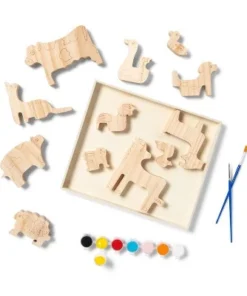 Paint-Your-Own Wood Animals Kit - Mondo Llama™