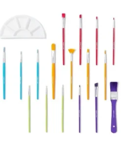 18pc Paintbrush and Palette Set - Mondo Llama™
