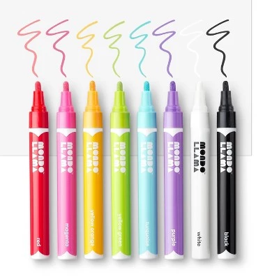 8ct Paint Markers Bullet Tip Classic Colors - Mondo Llama™ - Image 3