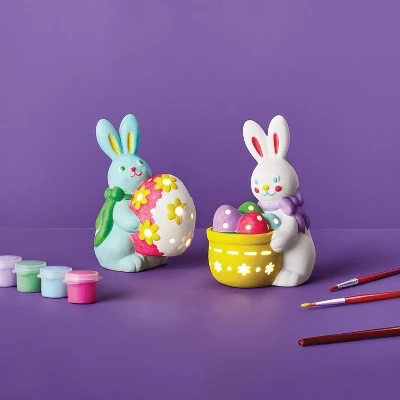 Paint-Your-Own Ceramic Easter Bunnies Kit White - Mondo Llama™ - Image 2